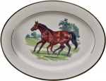 Bluegrass Oval Platter 14 1/4\ 14.25\ Length
